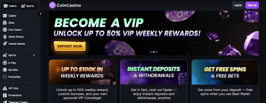 coincasino - casino bitcoin